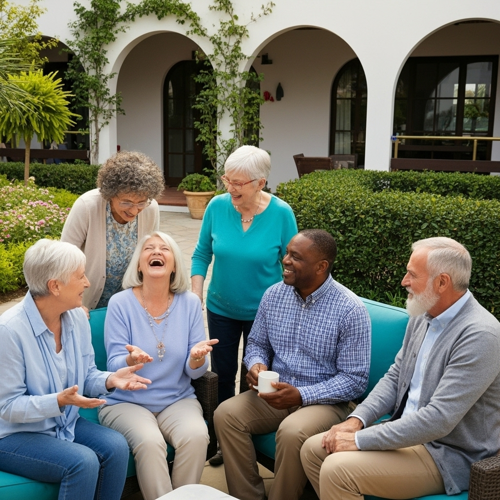 Convívio social entre residentes