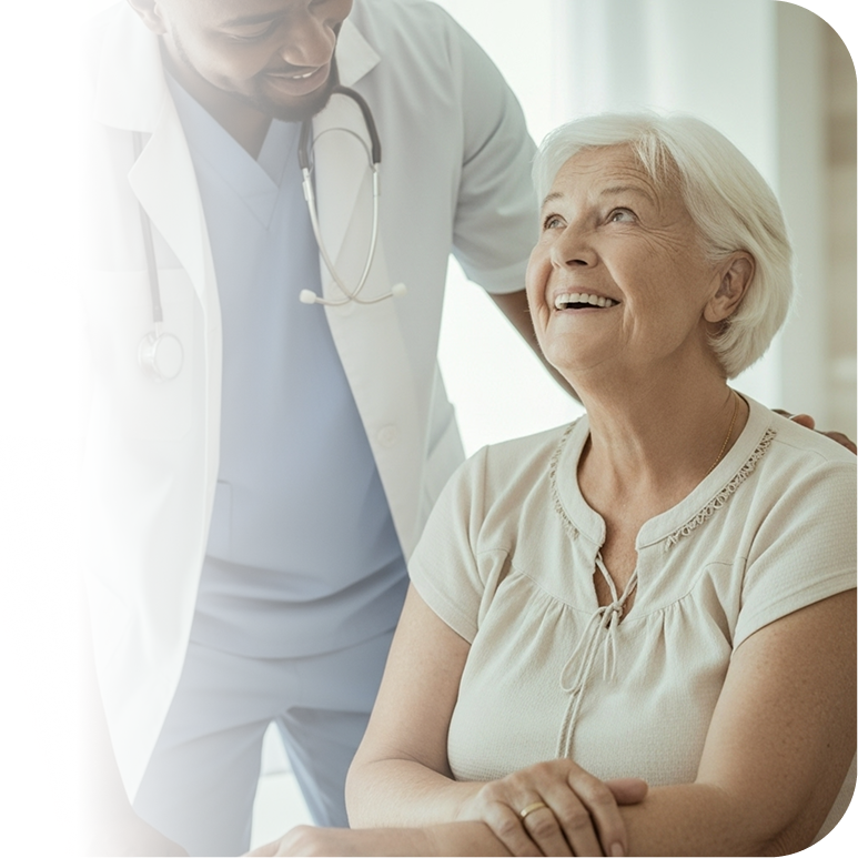 Cuidado humanizado com residente